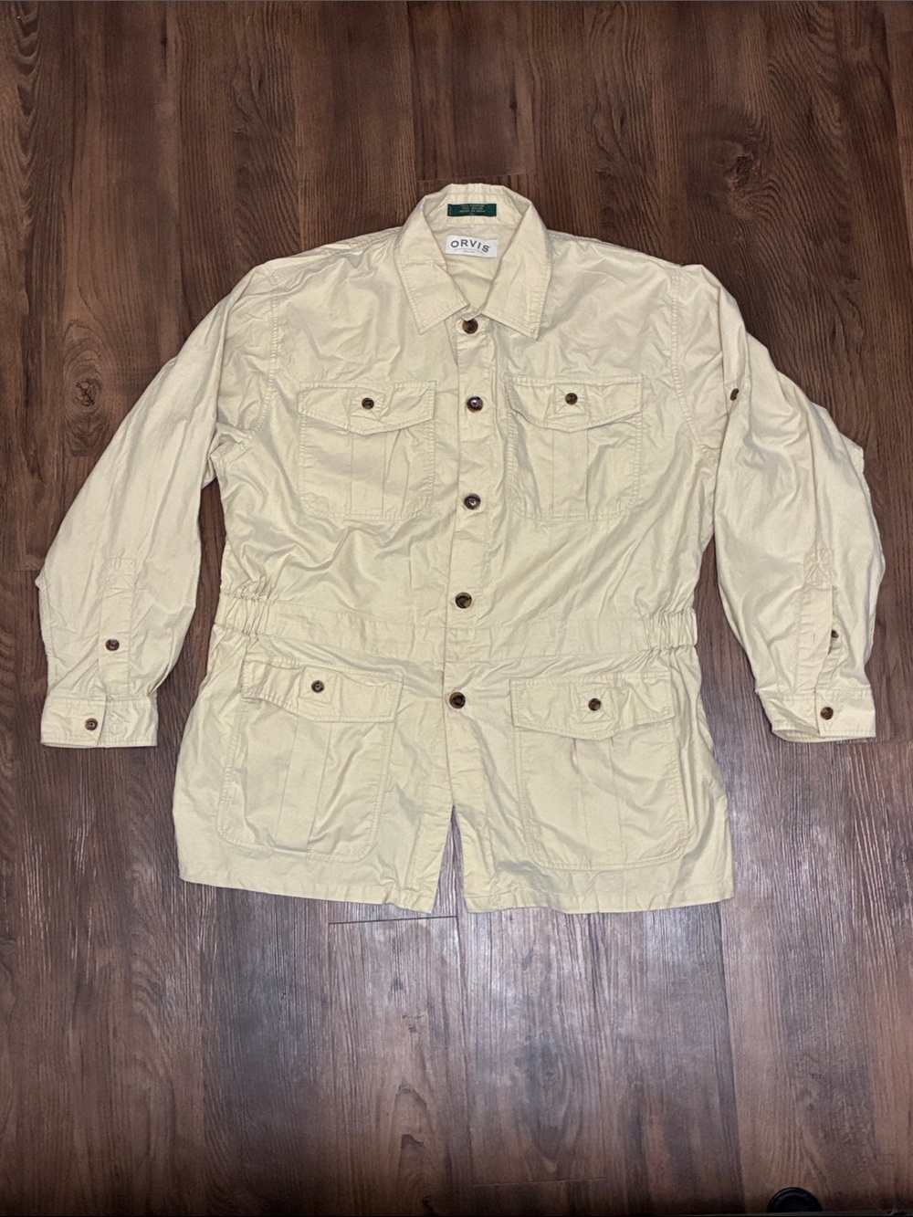 Orvis Men's Khaki Safari / Field Jacket XL
